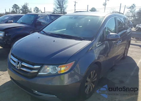 2014 Honda Odyssey Ex-L z USA, uszkodzony, nr VIN 5FNRL5H68EB006562